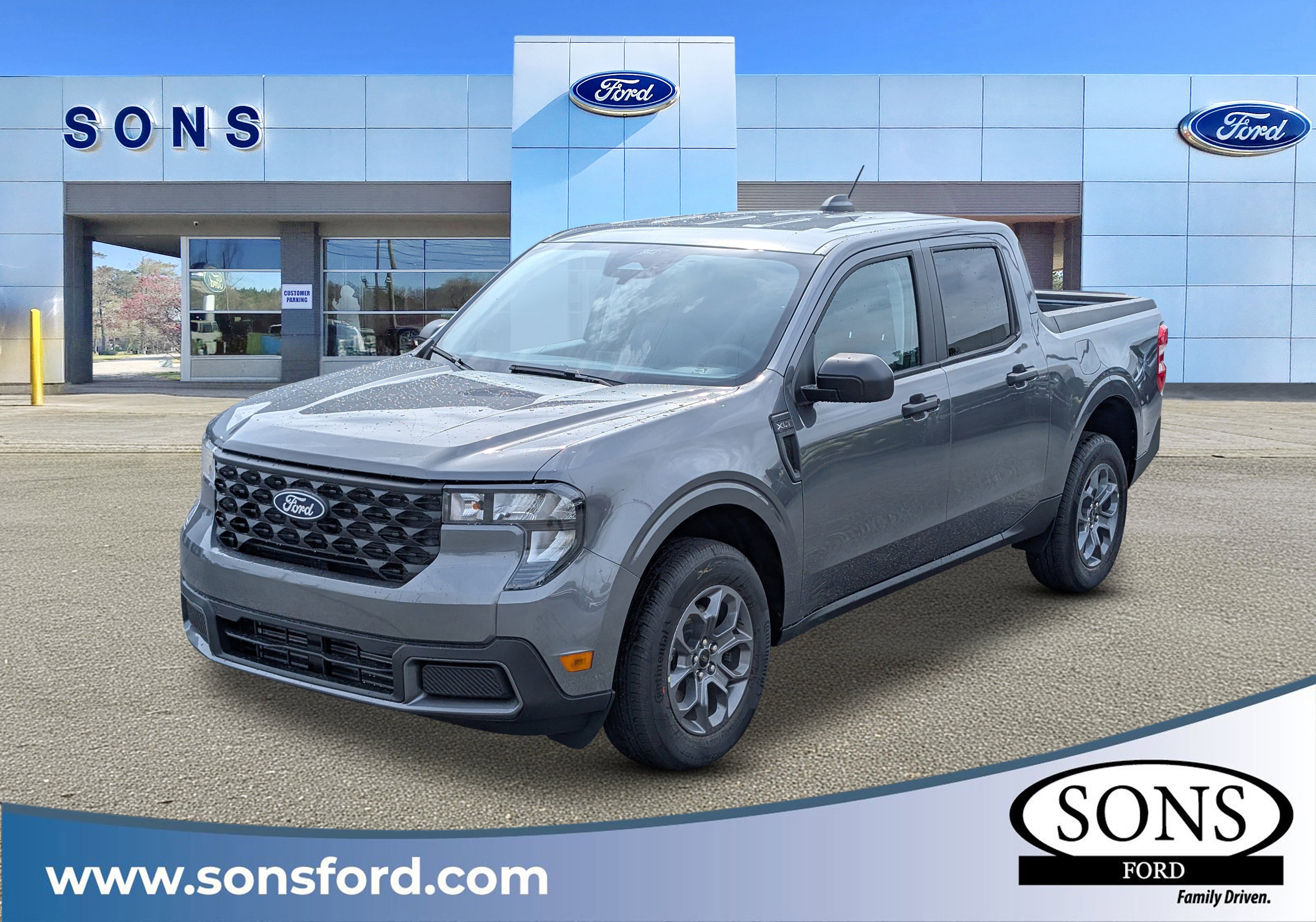 New 2026 Carbonized Gray Metallic FORD XLT image 1