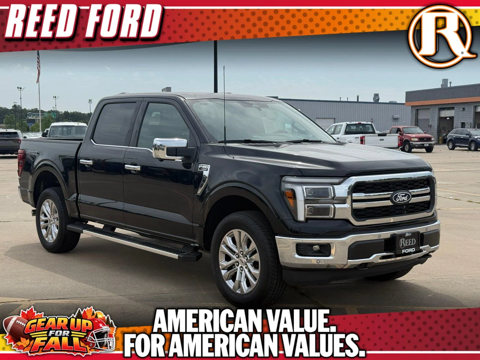 New 2026 Agate Black Metallic Ford Lariat® image 1
