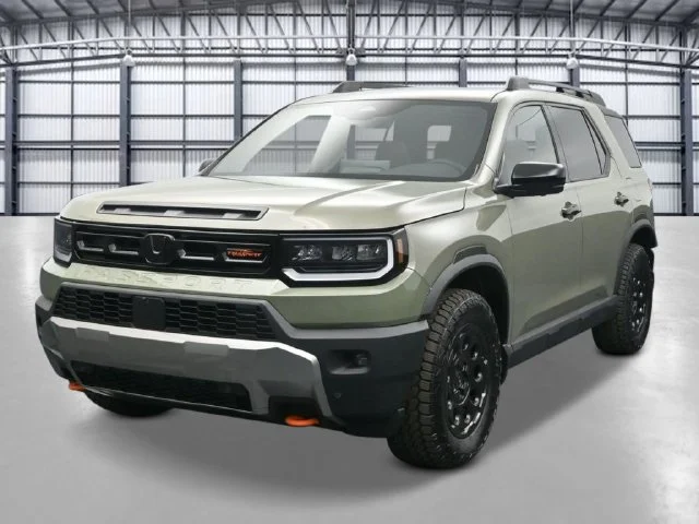 New 2026 Ash Green Metallic Honda TrailSport Blackout Elite image 1