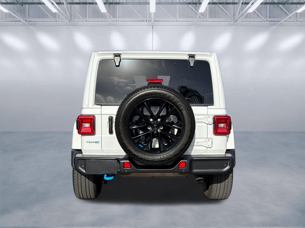 Certified Used 2022 White Jeep Unlimited Sahara 4xe image 5