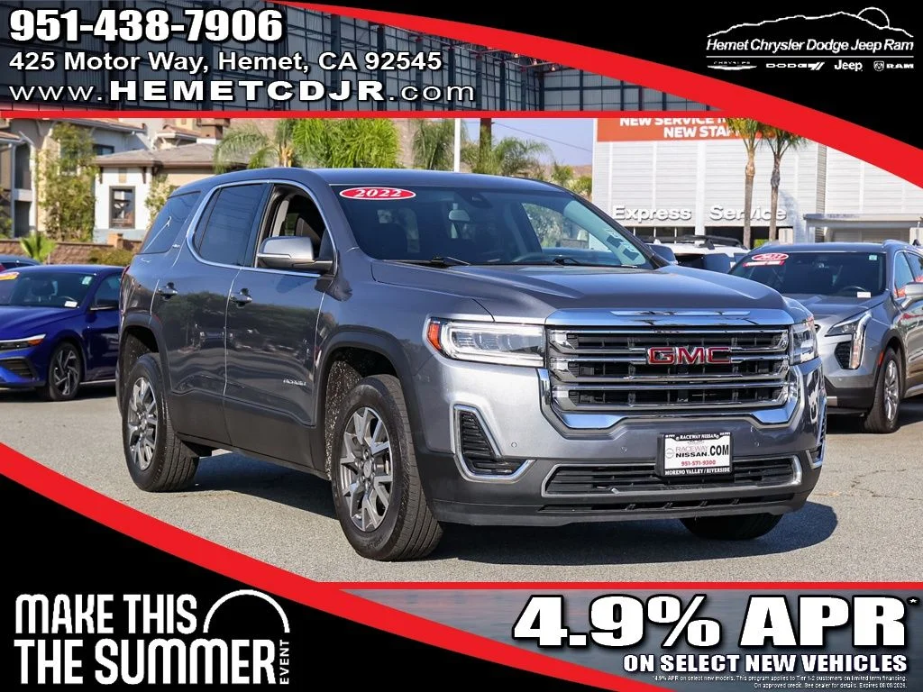 Used 2022 Gray GMC SLE image 1