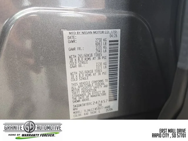 New 2026 Gray Nissan Rock Creek image 30