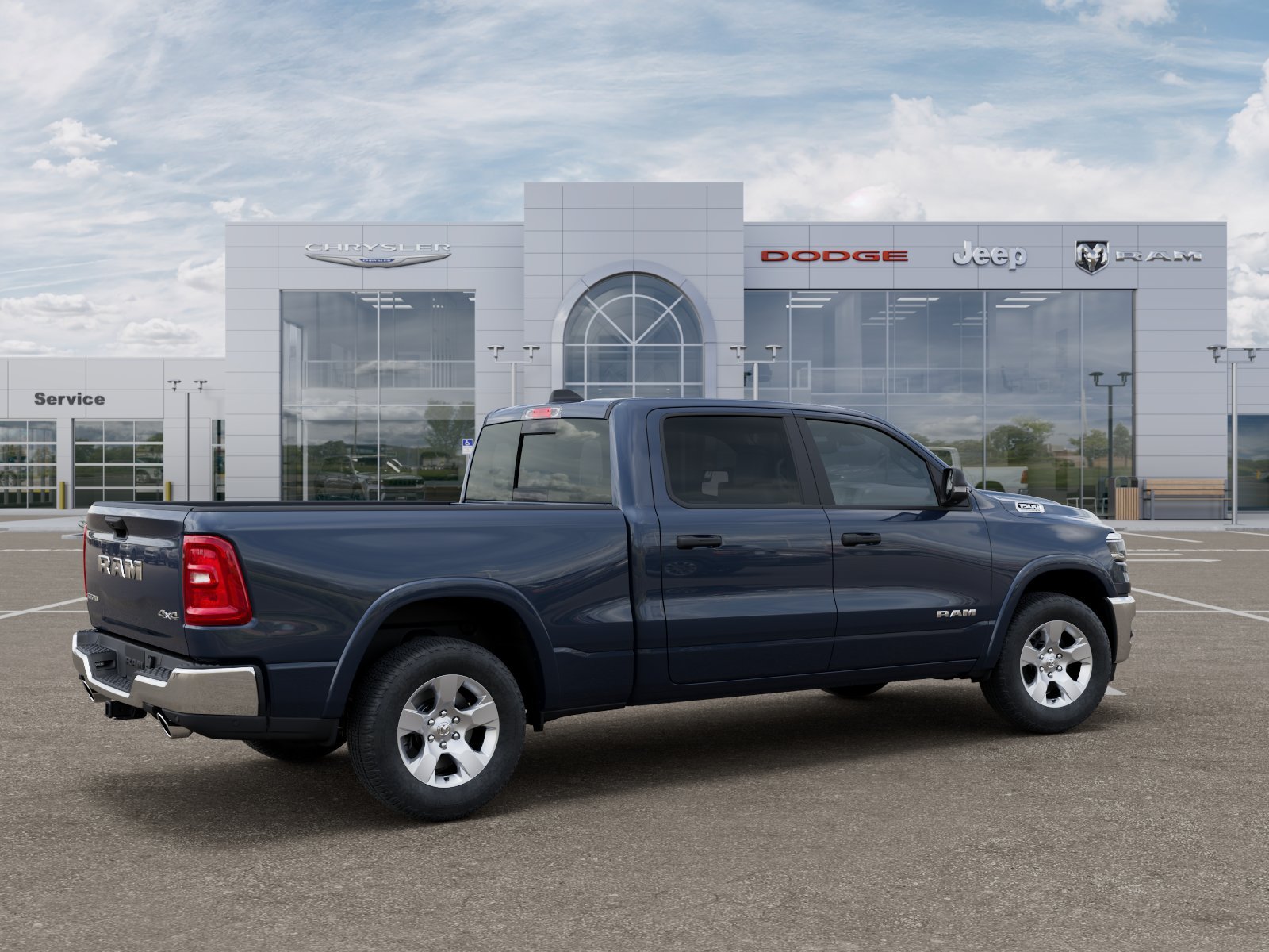 New 2026 Forged Blue Metallic Exterior Paint RAM Big Horn image 4