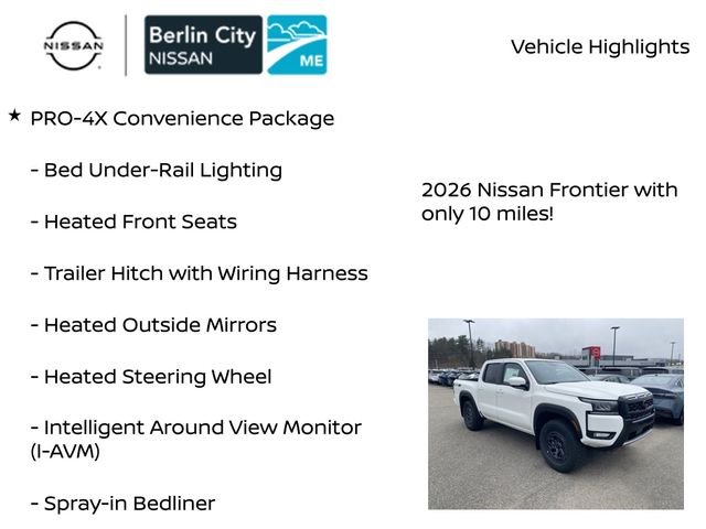New 2026 Glacier White Nissan Crew Cab PRO-4X® image 7