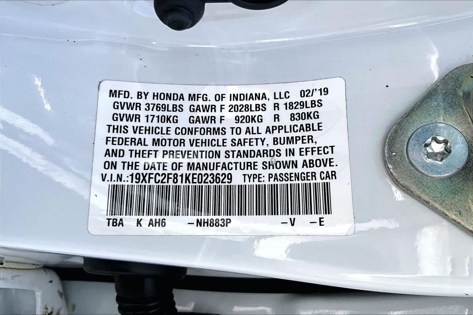 Used 2019 Platinum White Pearl Honda Sport image 36