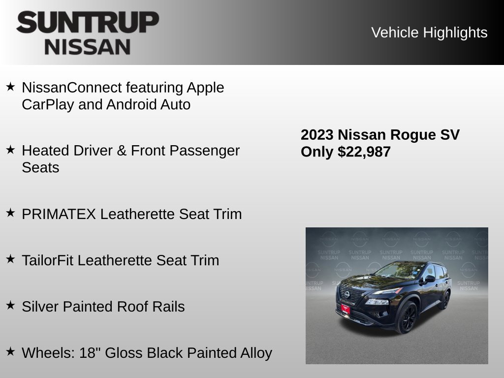 Used 2023 Black Nissan SV image 24