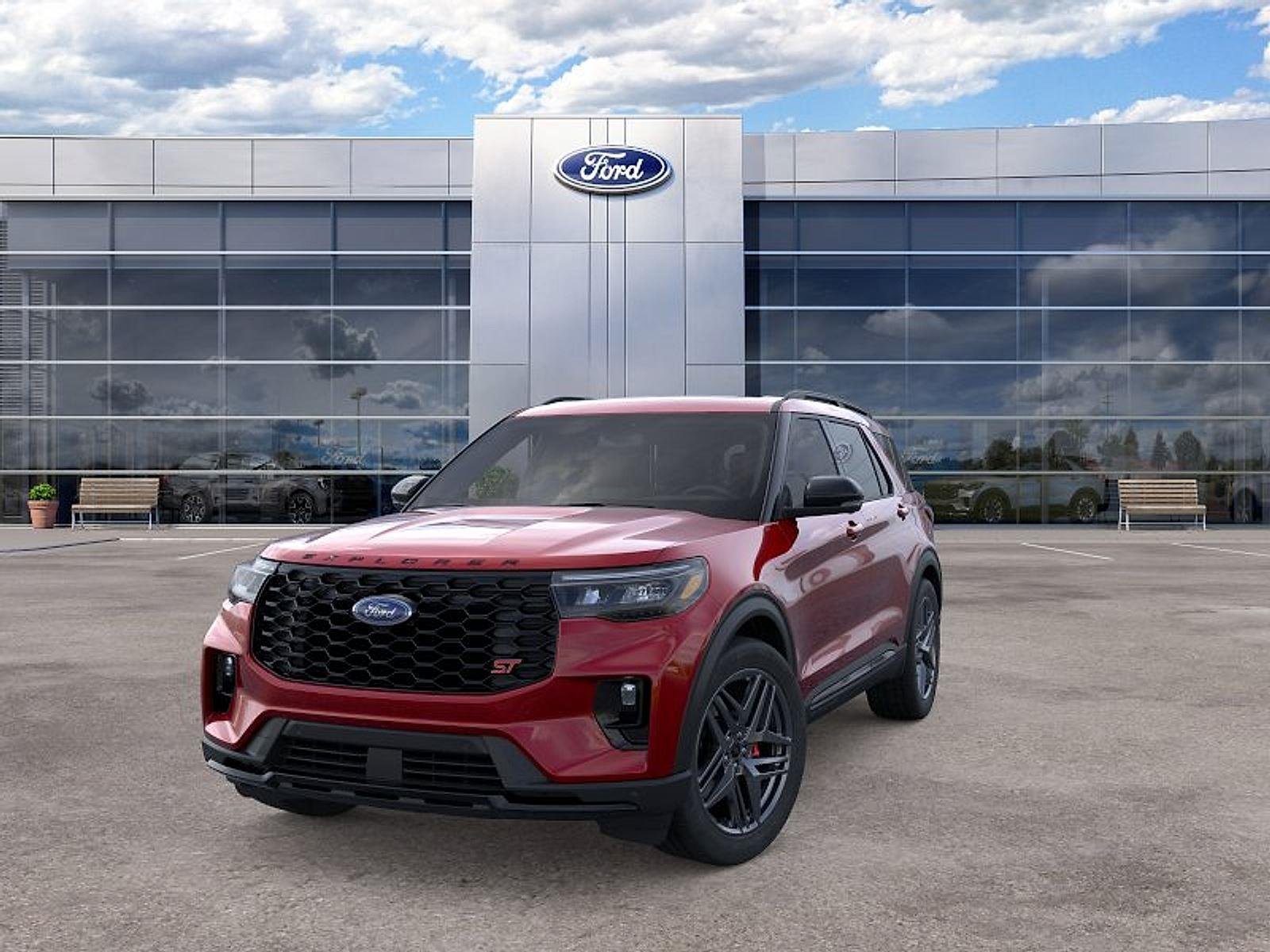 New 2026 Rapid Red Metallic Tinted Clearcoat Ford ST image 2