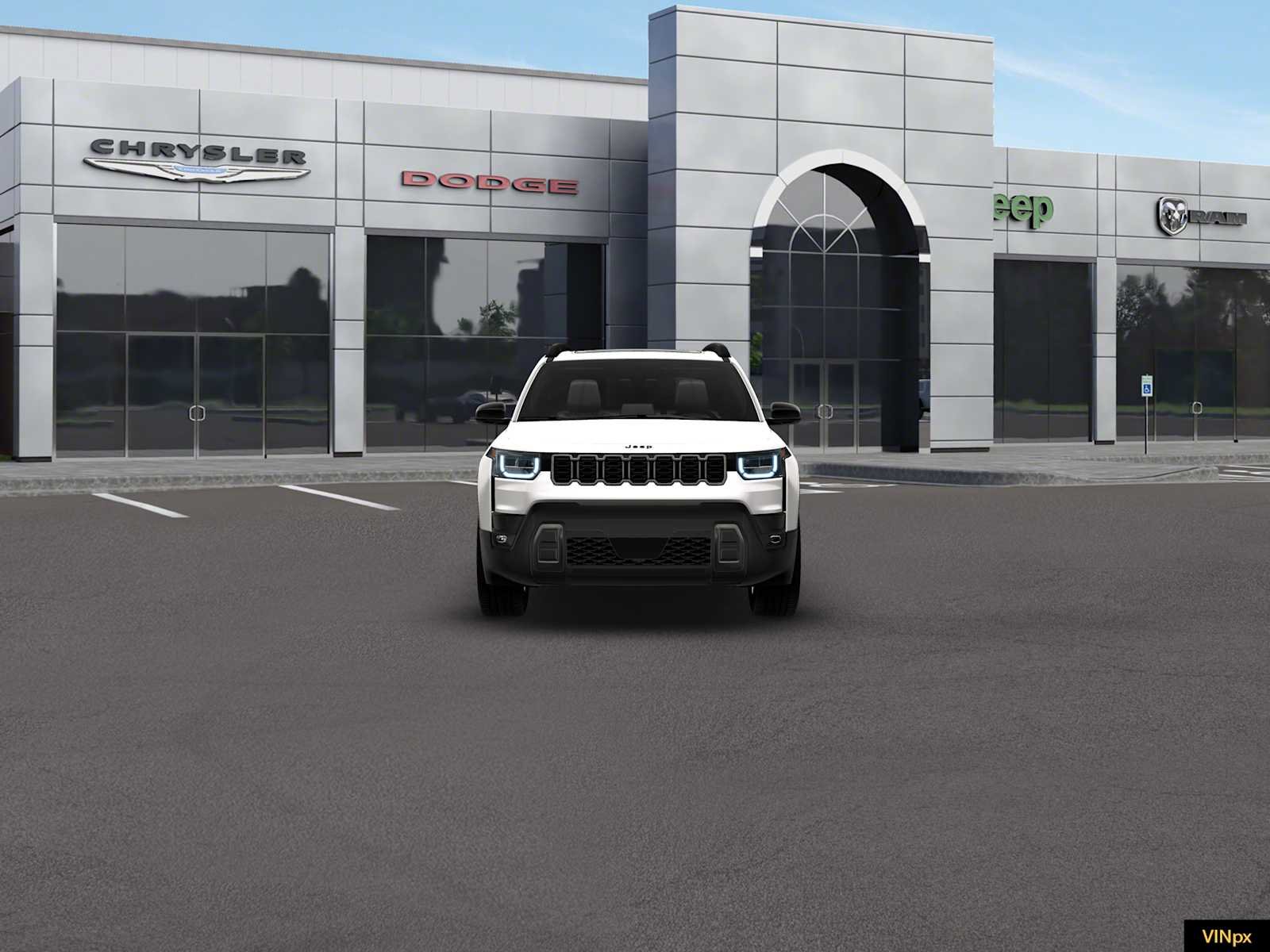 New 2026 Bright White Clear-Coat Exterior Paint Jeep Overland image 12