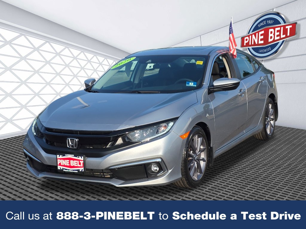 Certified Used 2020 Sonic Gray Pearl Honda EX image 1