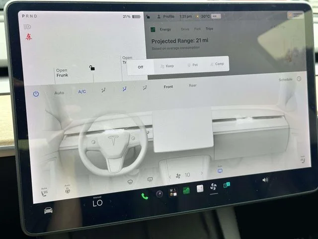 Used 2021 White Tesla Standard Range Plus image 20