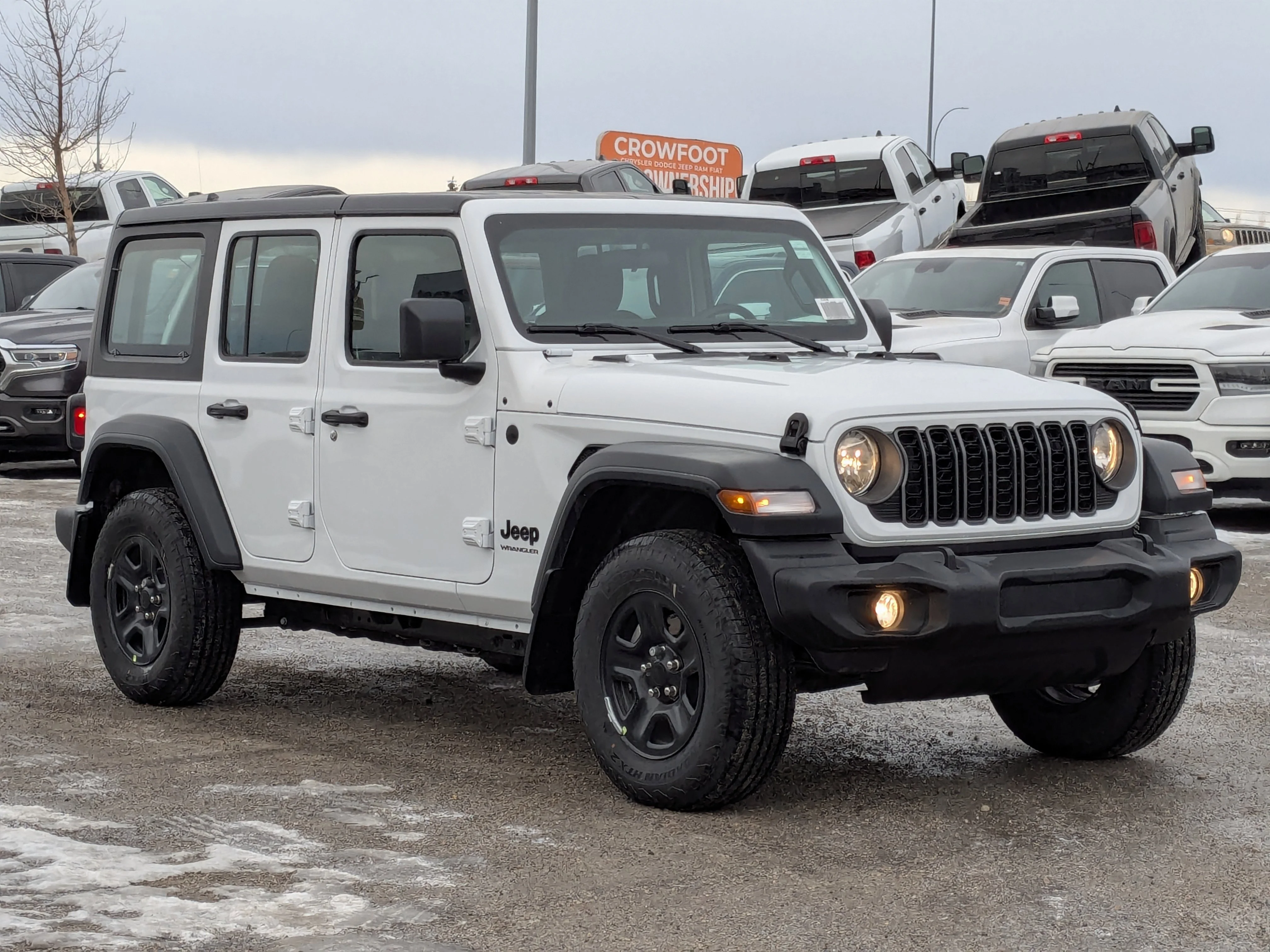New 2026 White Jeep Sport - - 2.0L Turbo Engine - 12.3 Uconnect 5 Display - 3-Piece Hard Top - 8-Speed Auto & More image 2