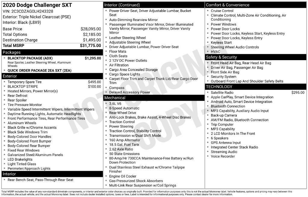 Used 2020 Silver Dodge SXT image 11