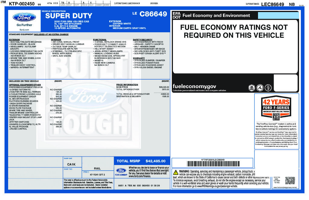 Used 2020 White Ford XL image 25