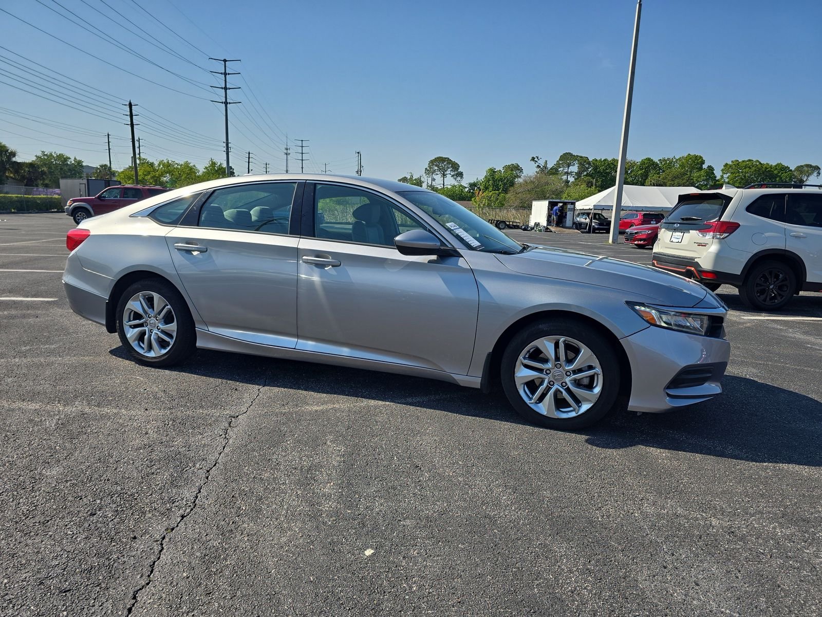 Used 2019 Honda Accord LX with VIN 1HGCV1F12KA020110 for sale in Port Richey, FL