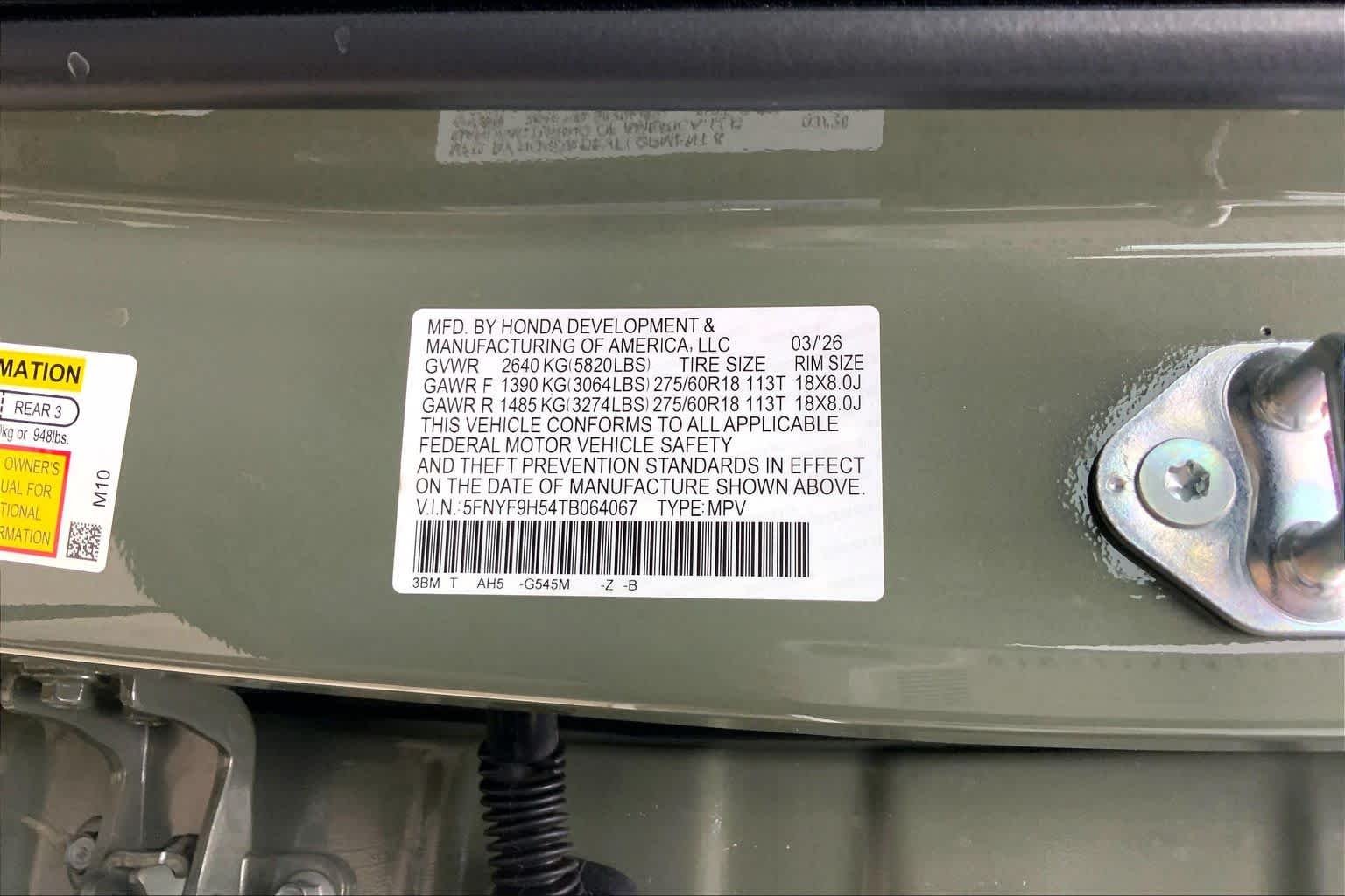 New 2026 Ash Green Metallic Honda TrailSport Blackout image 20