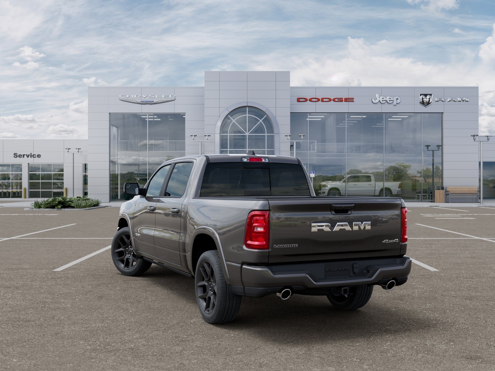 New 2026 Granite Crystal Metallic Clear-Coat Exterior Paint RAM Laramie image 3