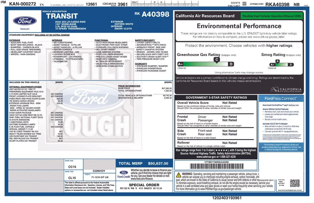 Used 2024 Oxford White Ford Base image 16