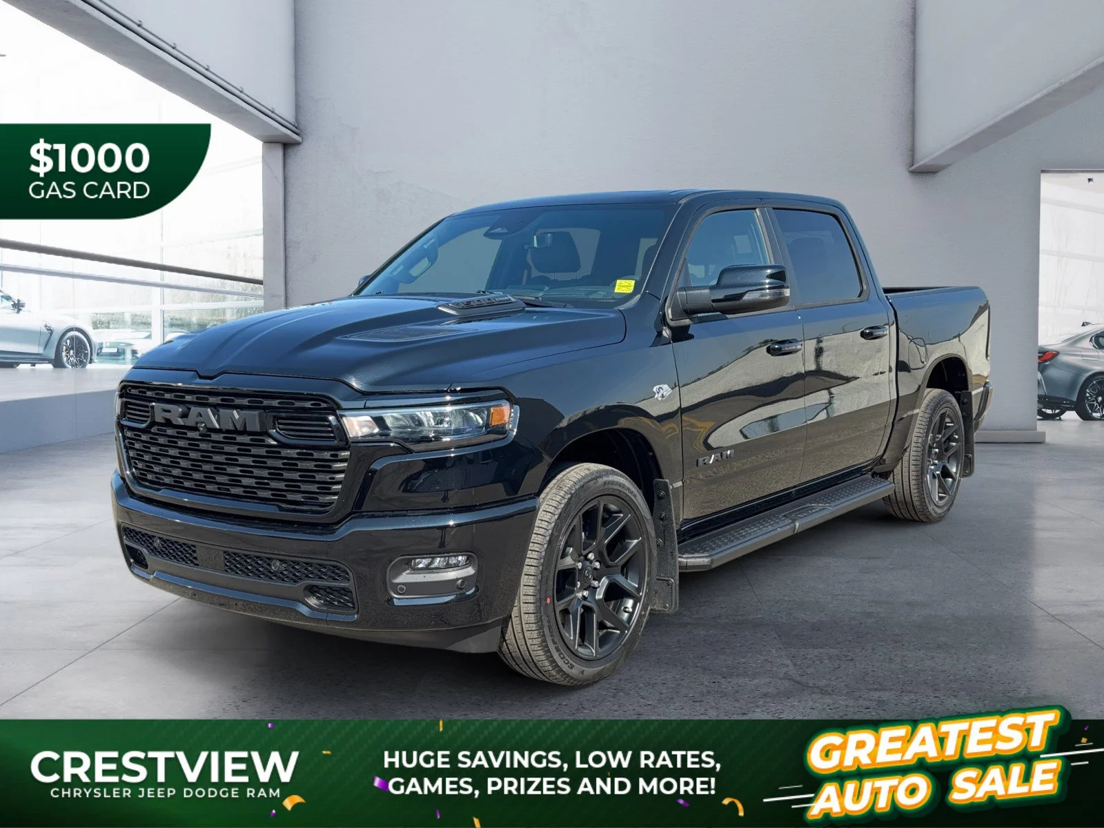 New 2026 Diamond Black Crystal Pearl Ram Sport image 1