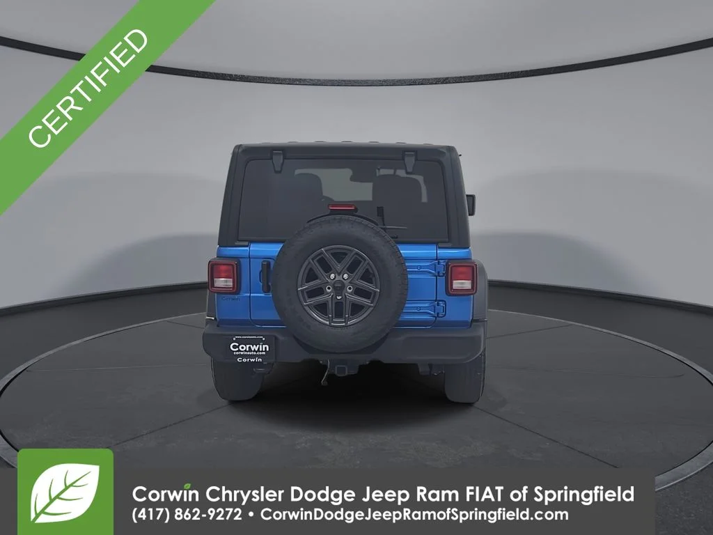 Certified Used 2024 Blue Jeep Sport S image 2