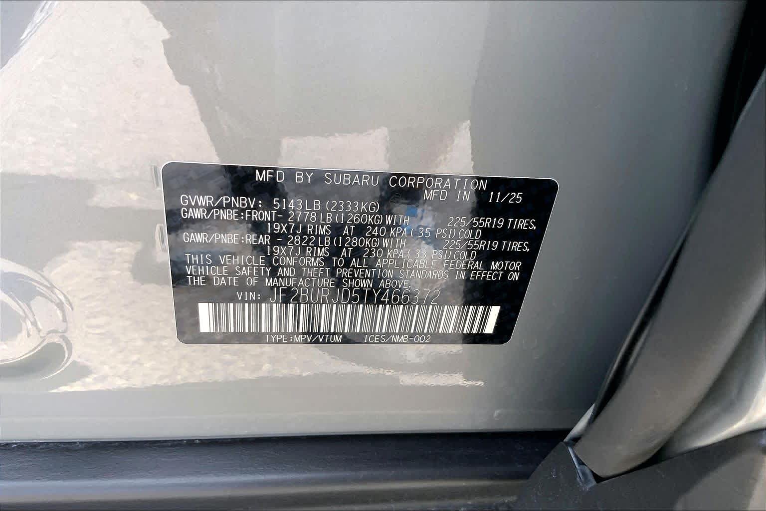 Certified Used 2026 River Rock Pearl Subaru Touring XT image 30