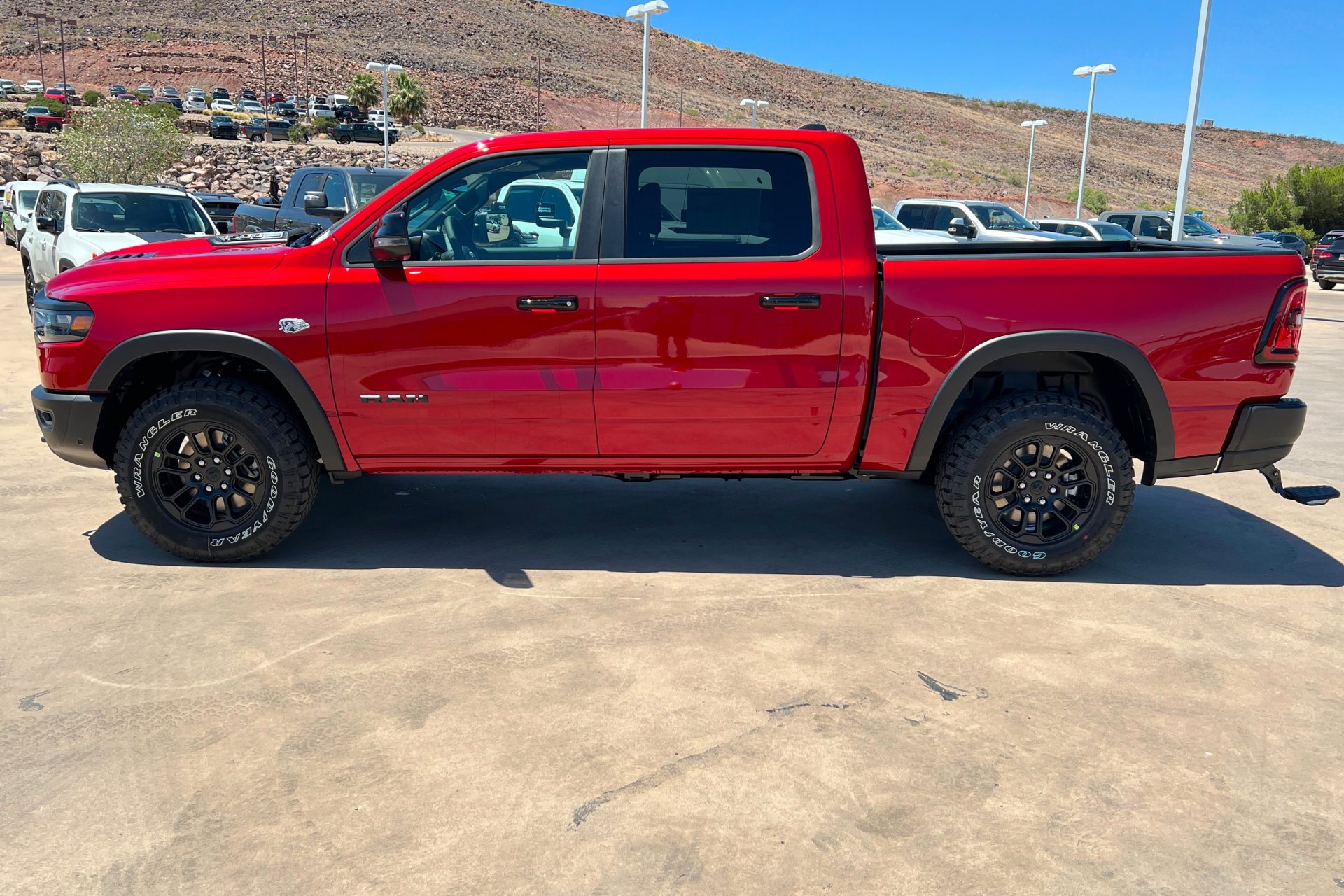New 2026 Molten Red Pearl-Coat Exterior Paint RAM Rebel image 2