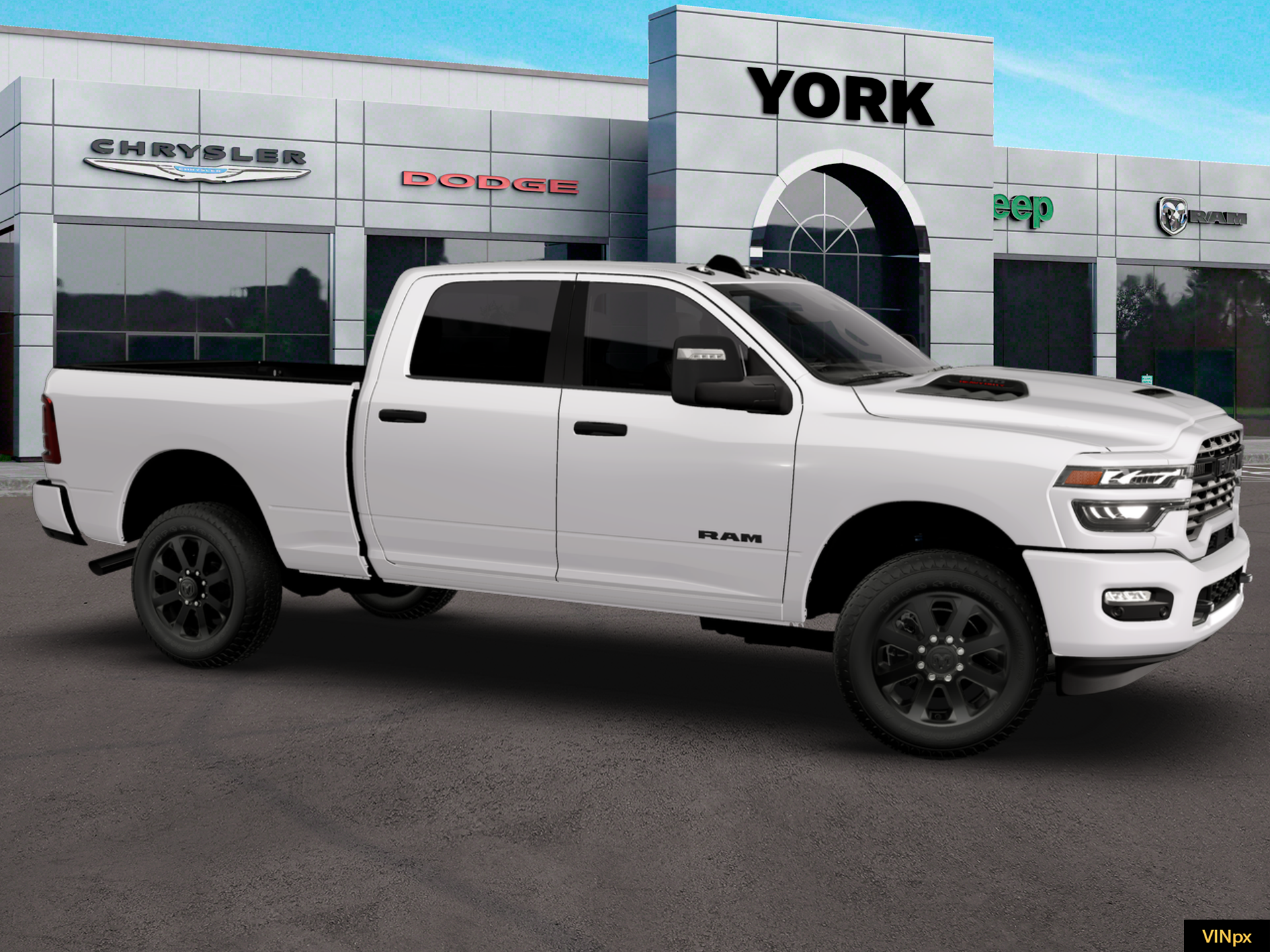 New 2026 Bright White Clear-Coat Exterior Paint RAM BIG HORN image 22
