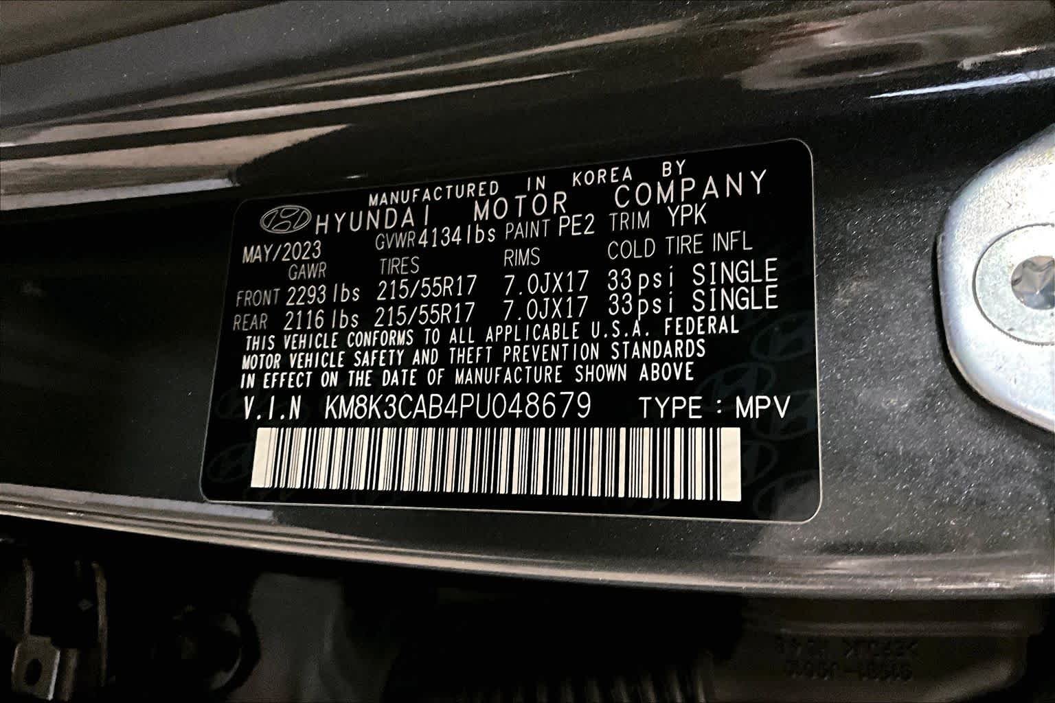 Used 2023 Ecotronic Gray Hyundai SEL image 67