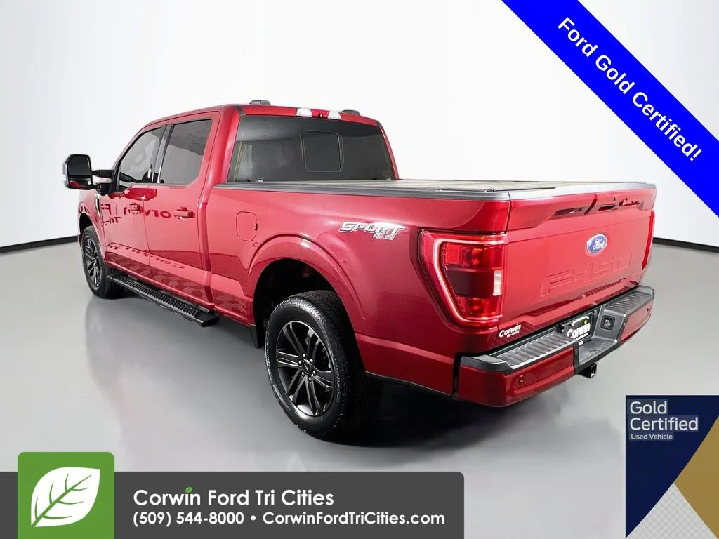 Used 2021 Rapid Red Metallic Tinted Clearcoat Ford XLT image 11