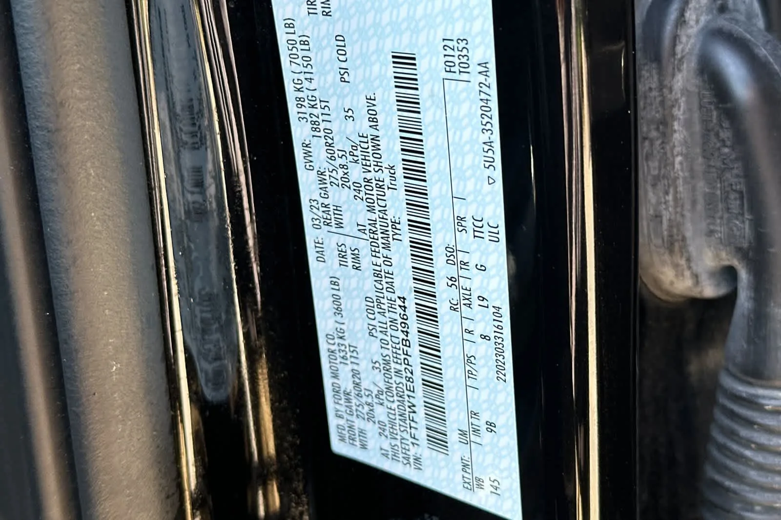 Certified Used 2023 Agate Black Metallic Ford Platinum image 29