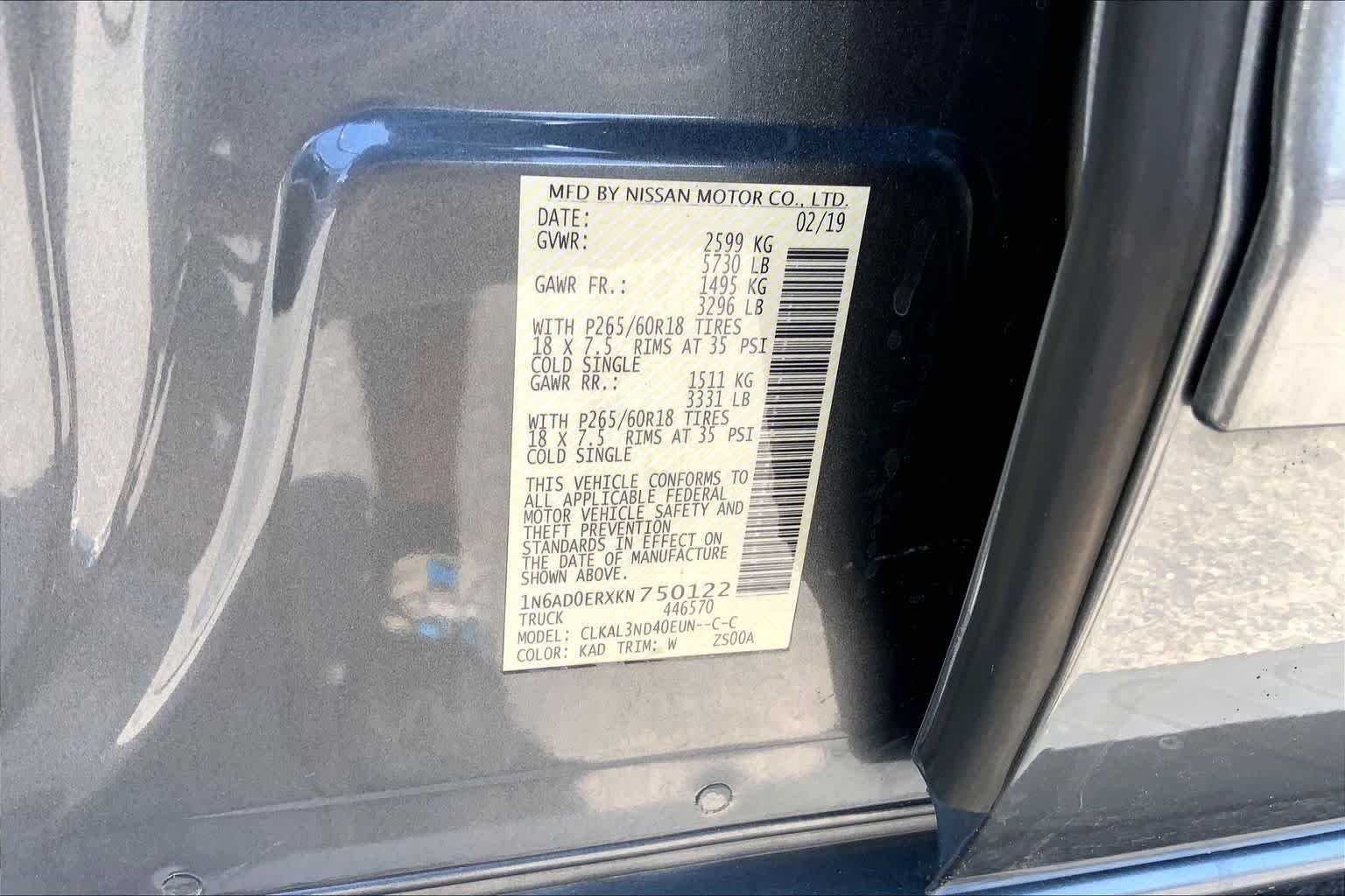 Used 2019 Gun Metallic Nissan SL image 30