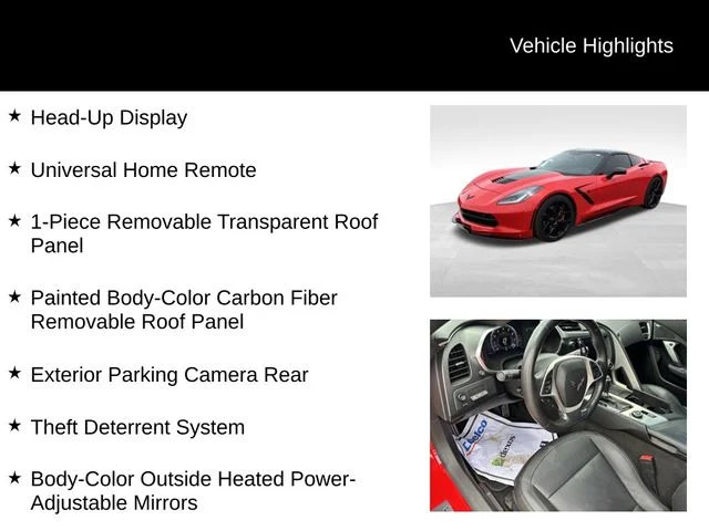 Used 2016 Red Chevrolet Stingray Z51 image 15