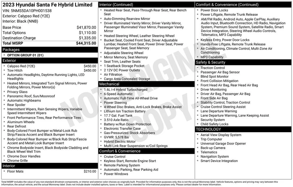 Used 2023 Red Hyundai Limited image 6