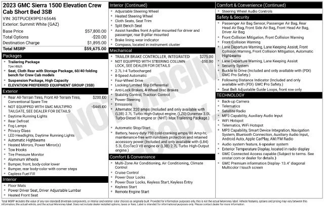 Certified Used 2023 SUMMIT WHITE GMC Elevation image 32