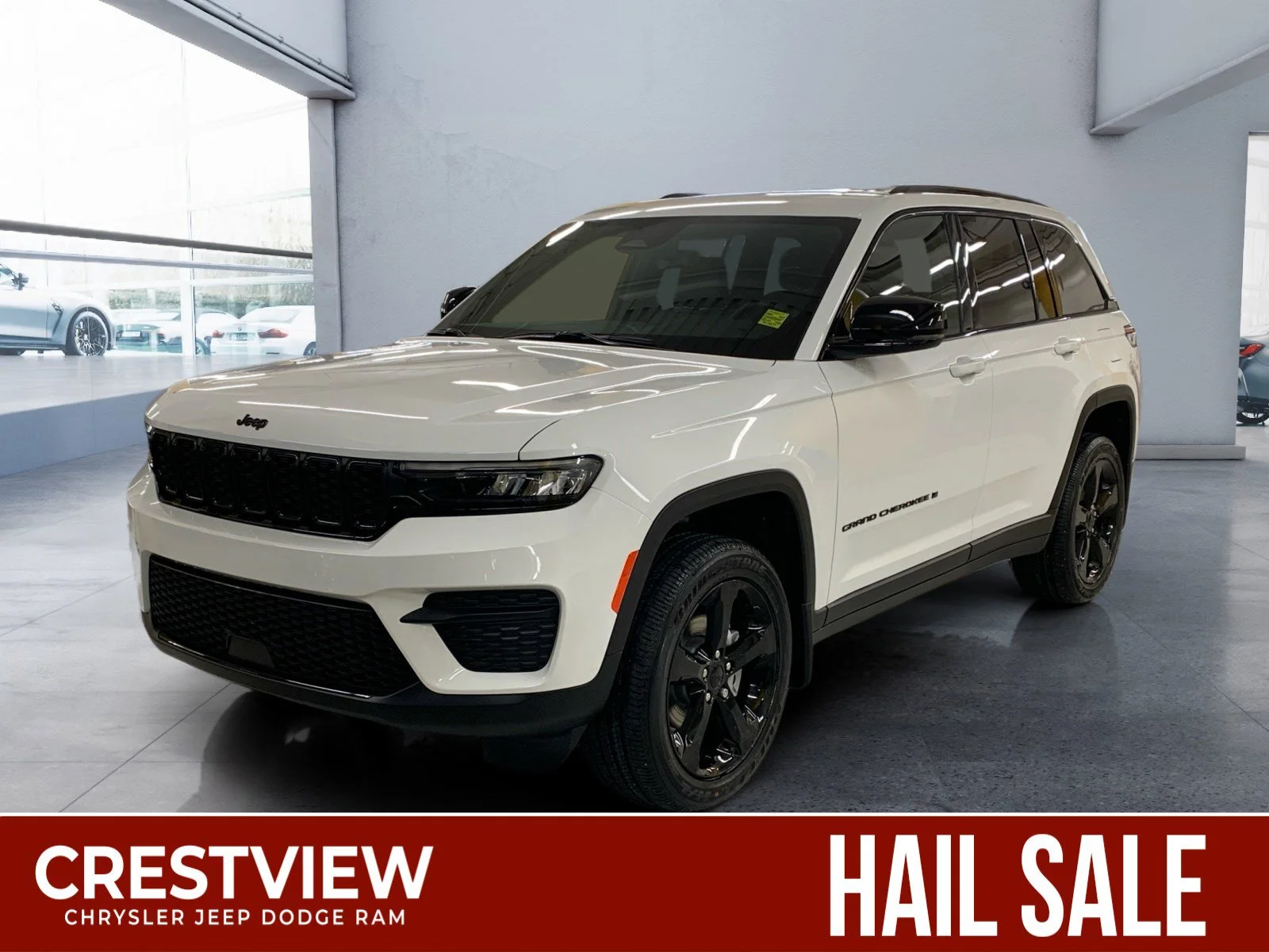 New 2025 Bright White Jeep Altitude image 1