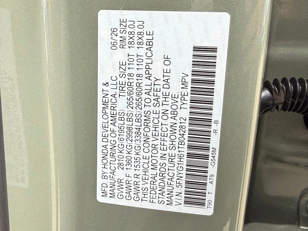 Certified Used 2026 Sonic Gray Pearl Honda TrailSport image 31