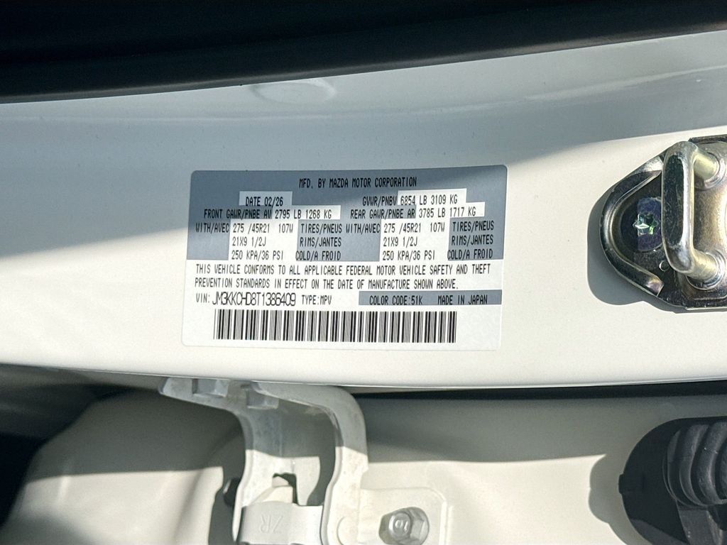 New 2026 Rhodium White Premium Mazda 3.3 Turbo Premium Sport AWD image 35