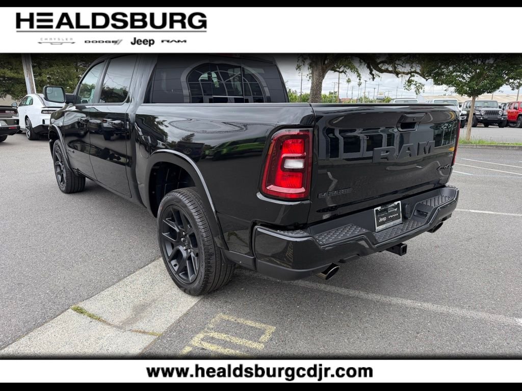 New 2026 Diamond Black Crystal Pearl-Coat Exterior Paint RAM Laramie image 3