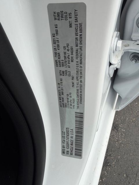 New 2026 Bright White Clear-Coat Exterior Paint RAM Rebel image 37