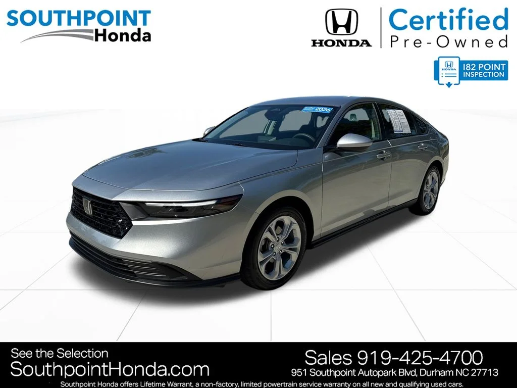 Certified Used 2026 Solar Silver Metallic Honda LX image 3