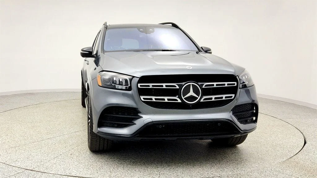 Used 2023 Selenite Grey Metallic Mercedes-Benz GLS 580 4MATIC® SUV w/ Driver Assistance Pkg, Nappa Leather & HUD image 2