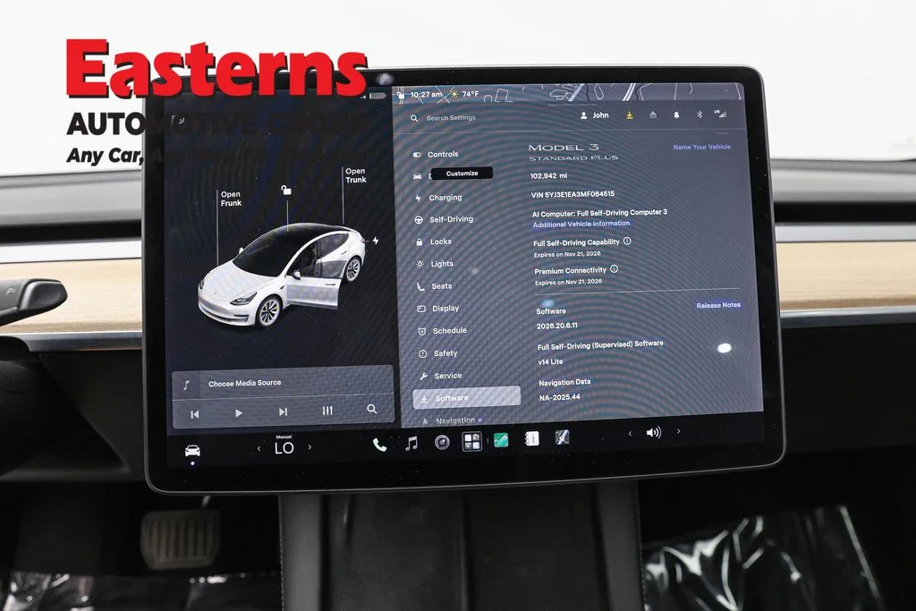 Used 2021 White Tesla Standard Range Plus image 12