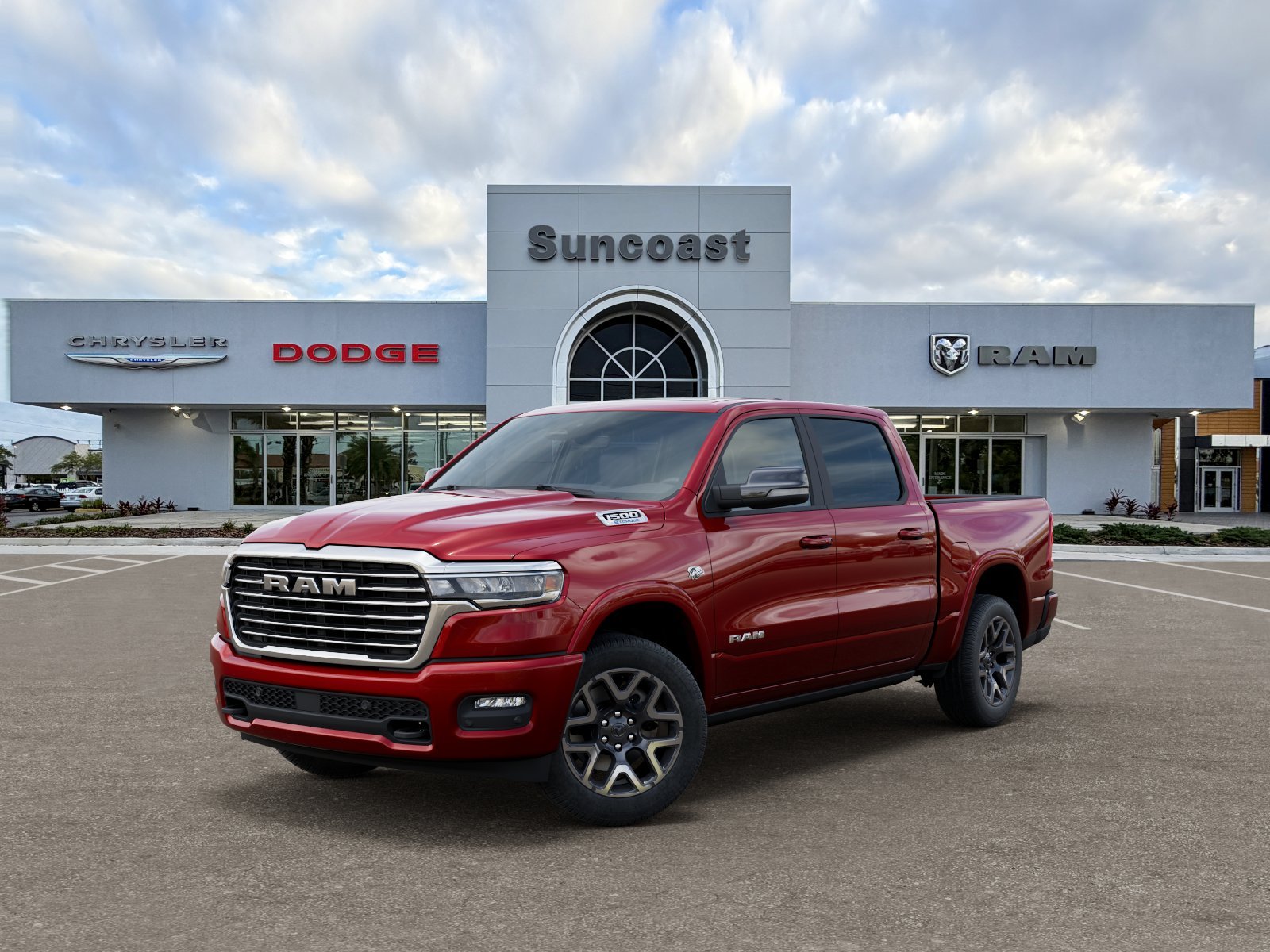 New 2026 Molten Red Pearl-Coat Exterior Paint RAM Laramie image 34