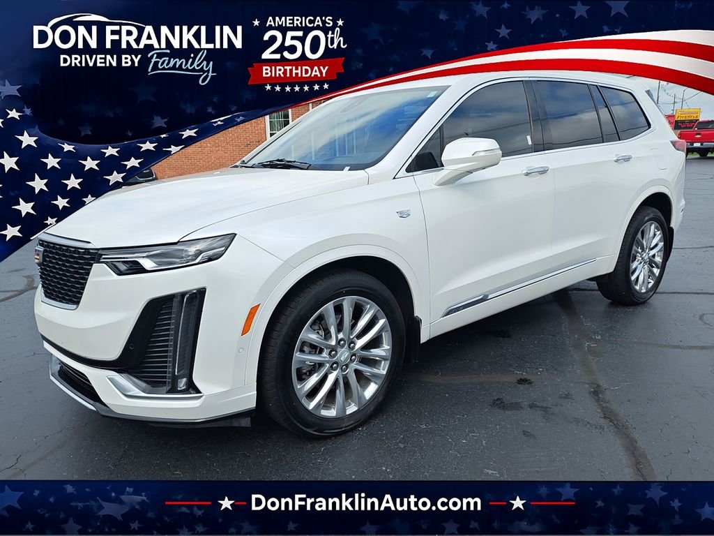 Used 2022 White Cadillac Premium Luxury image 1
