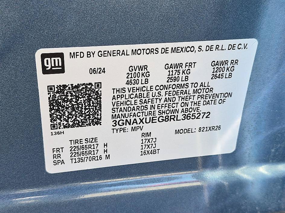 Used 2024 Lakeshore Blue Metallic Chevrolet LT image 37