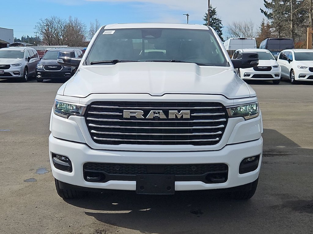 New 2026 Bright White Clear-Coat Exterior Paint RAM Laramie image 2