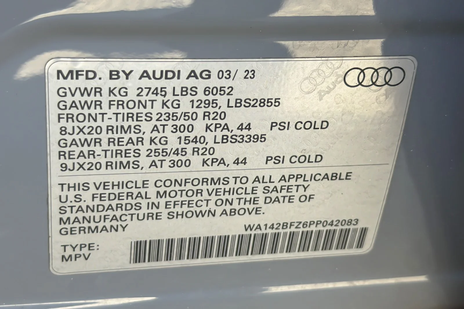 Certified Used 2023 Pebble Gray Audi Prestige 50 quattro image 28