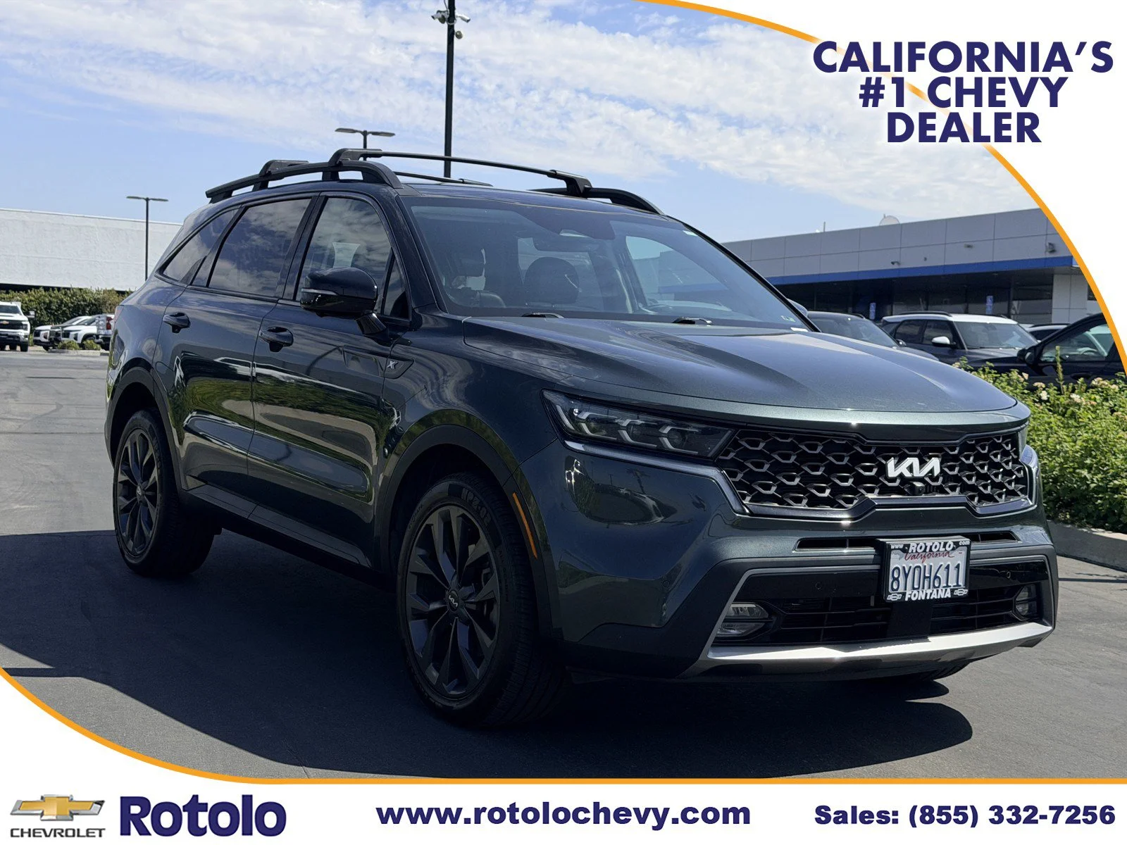 Used 2022 Aruba Green Kia X-Line SX Prestige image 1