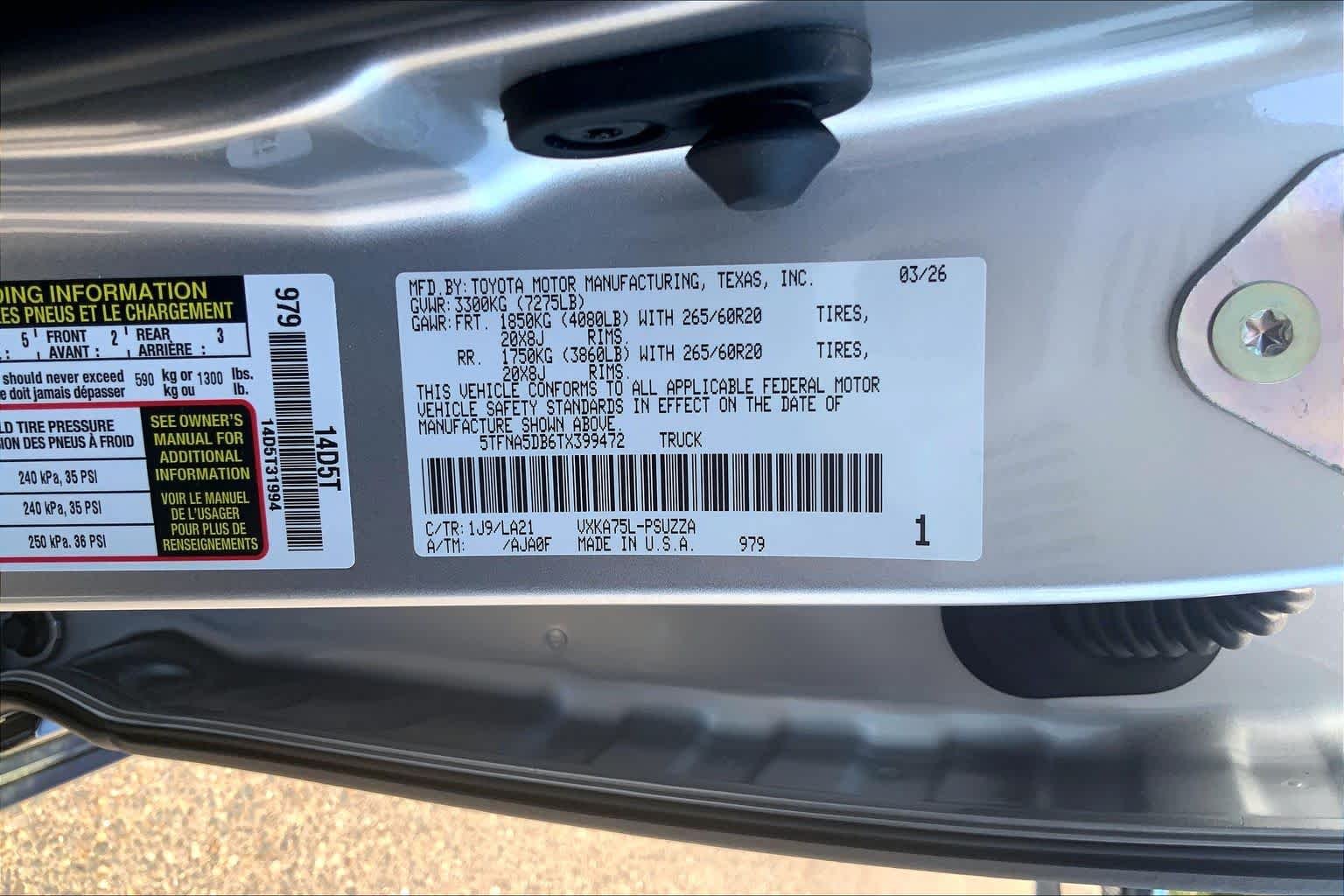 New 2026 Celestial Silver Metallic Toyota Platinum image 22