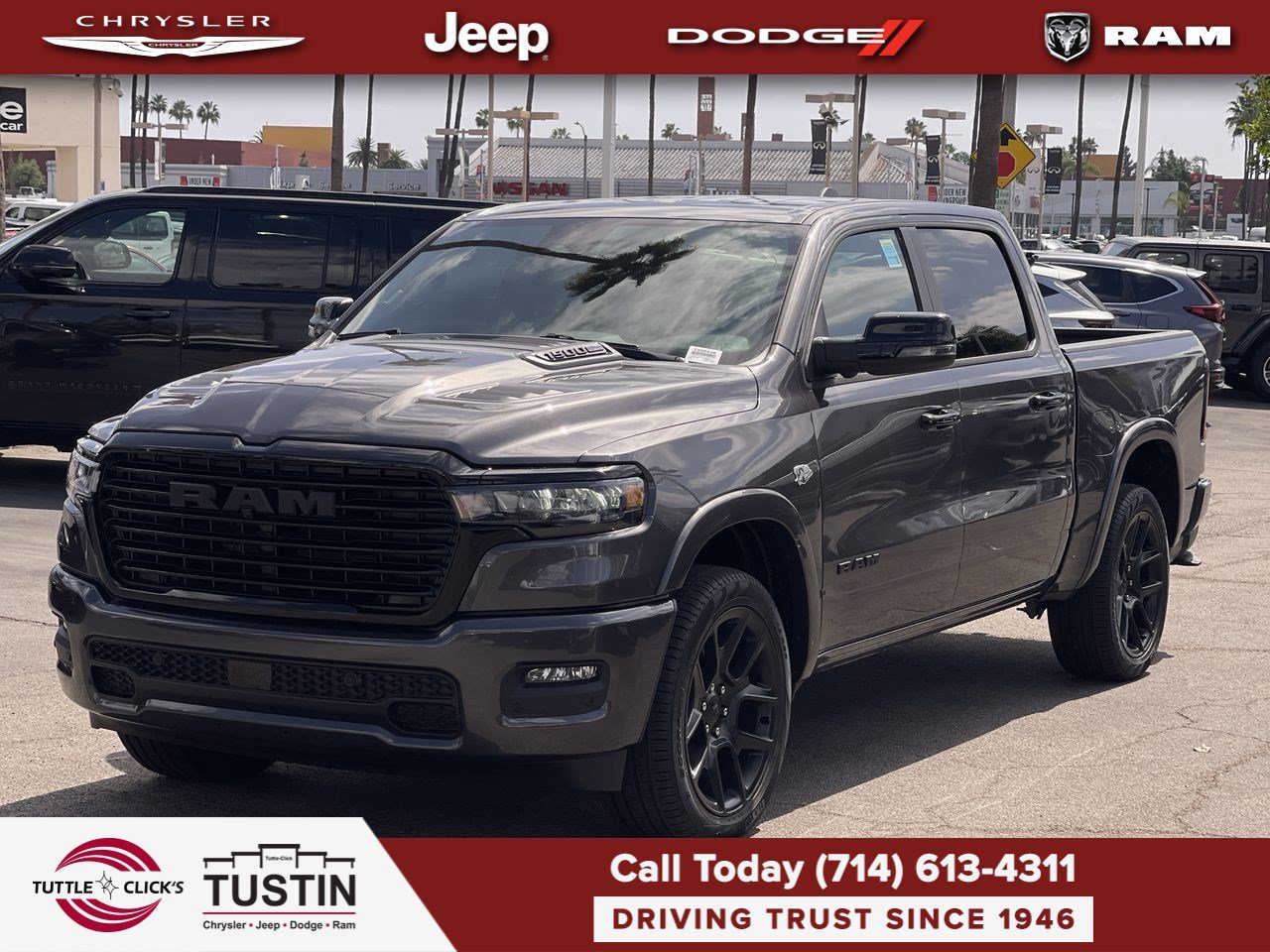 New 2026 Granite Crystal Metallic Clear-Coat Exterior Paint RAM Laramie image 9