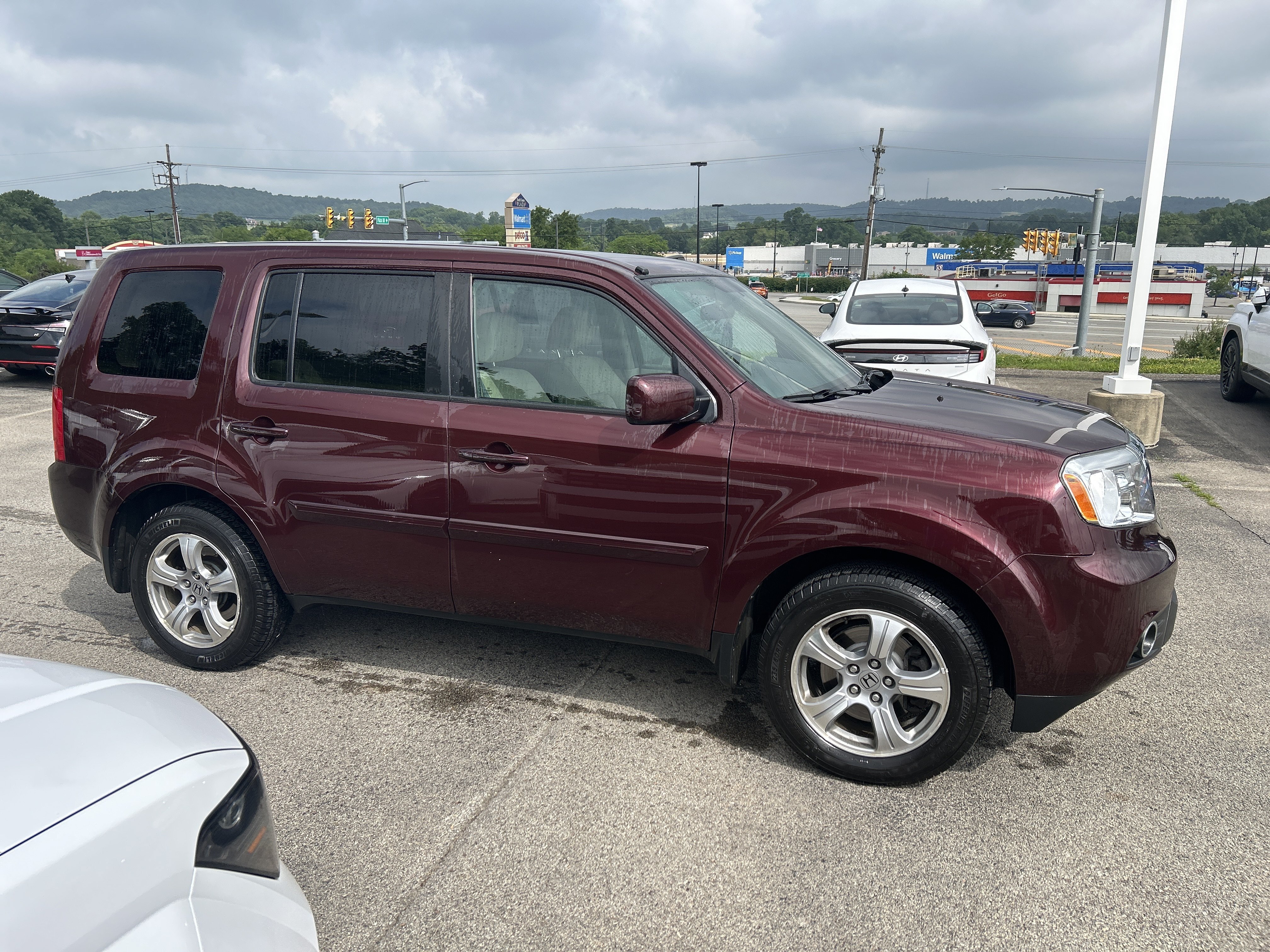 Used 2014 Dark Cherry Pearl Honda EX image 2